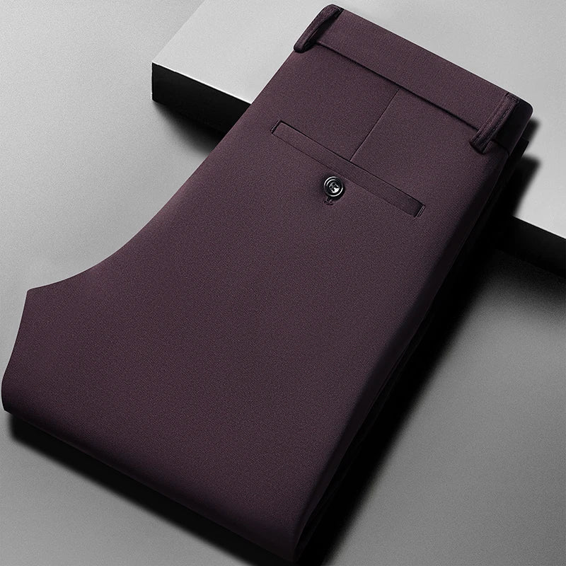Silkline Straight-Leg Trousers