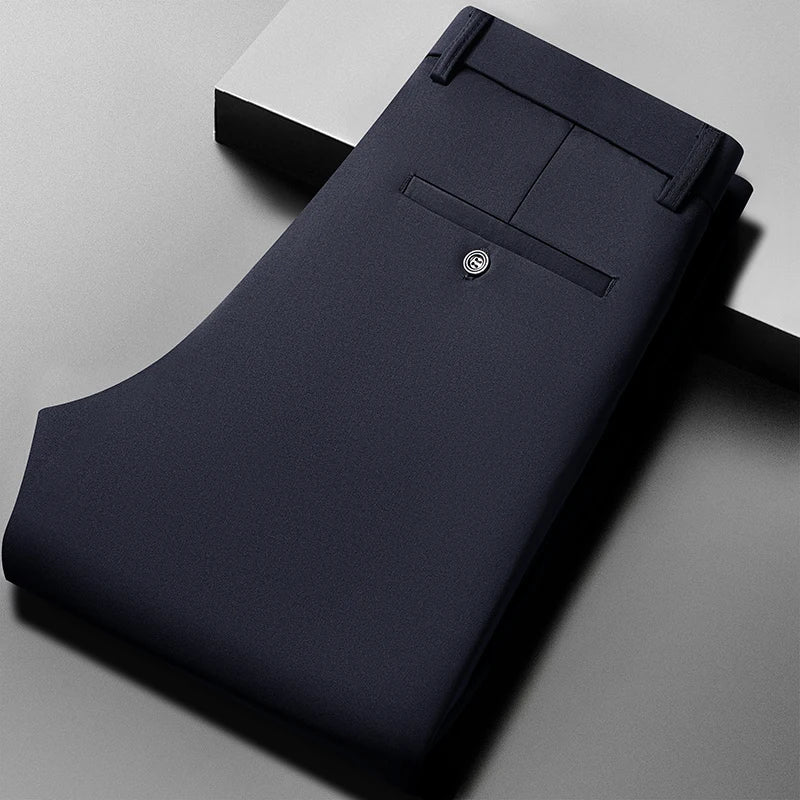 Silkline Straight-Leg Trousers