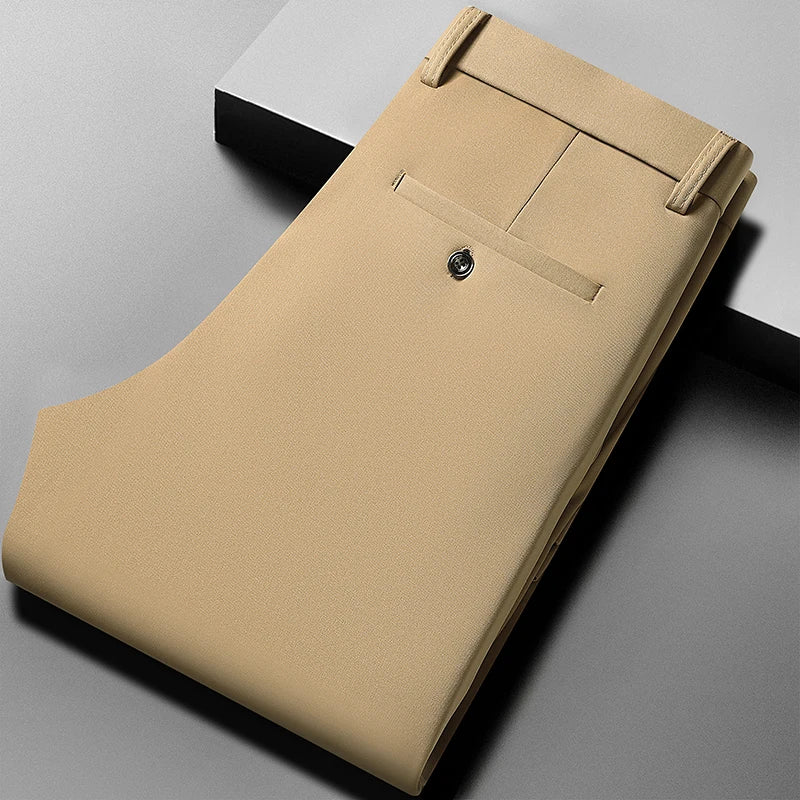 Silkline Straight-Leg Trousers